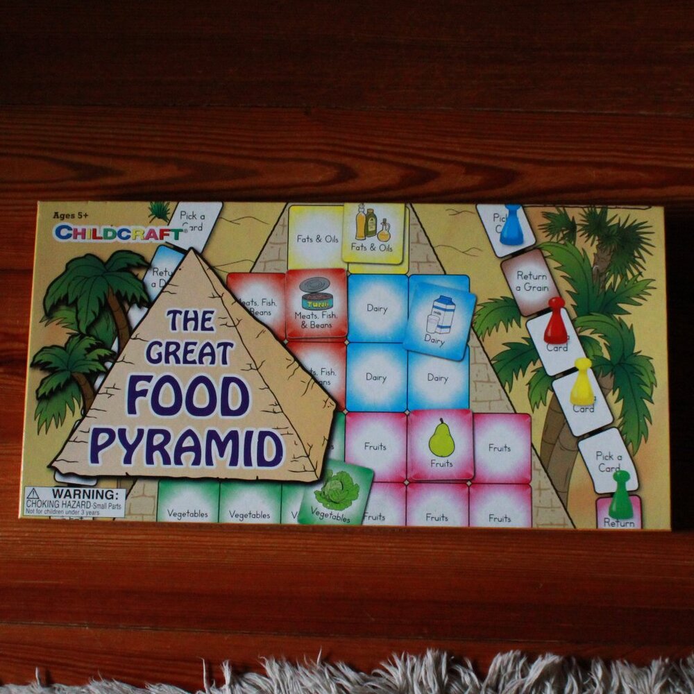 NWOT Childcraft "The Great Food Pyramid" Board Game